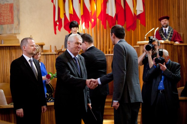 František Štěpánek being appointed professor